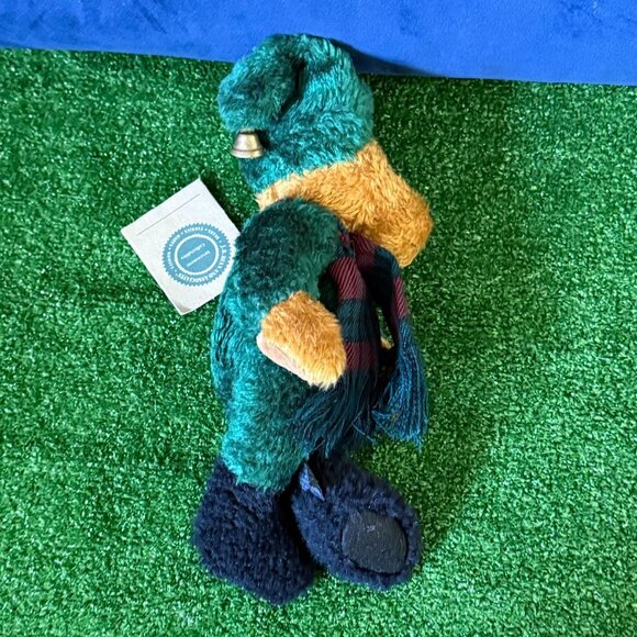 The Boyds Collection Emmett Elfberg 11" Bear Plush Fabric Hat Vintage 1996 NEW - Picture 6 of 14